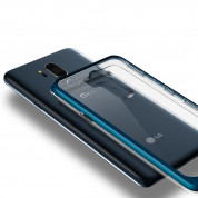 Verus Crystal Bumper Case - хибриден удароустойчив кейс за LG G7 (син-прозрачен) 5