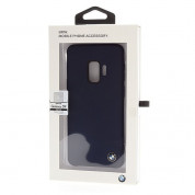 BMW Signature Silicone Hard Case - твърд силиконов кейс за Samsung Galaxy S9 (тъмносин) 2