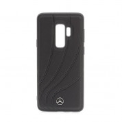 Mercedes-Benz New Organic II Hard Case - кожен кейс (естествена кожа) за Samsung Galaxy S9 Plus (черен) 1