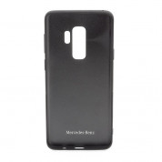 Mercedes-Benz New Organic II Hard Case - кожен кейс (естествена кожа) за Samsung Galaxy S9 Plus (черен) 2