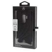Mercedes-Benz New Organic II Hard Case - кожен кейс (естествена кожа) за Samsung Galaxy S9 Plus (черен) 3