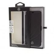 Mercedes-Benz New Organic II Booktype Case - кожен калъф (естествена кожа), тип портфейл за Samsung Galaxy S9 Plus (черен) 1