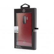 Mercedes-Benz Liquid Silicone Case - оригинален твърд силиконов кейс за Samsung Galaxy S9 Plus (червен) 1