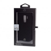 Mercedes-Benz Liquid Silicone Case - оригинален твърд силиконов кейс за Samsung Galaxy S9 Plus (черен) 2