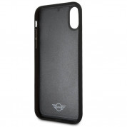 Mini Cooper Carbon Fiber Soft Case - дизайнерски карбонов кейс с TPU рамка за iPhone XS, iPhone X (черен) 3