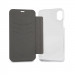 Mini Cooper Debossed Lines PU Leather Booktype Case - кожен калъф, тип портфейл за iPhone XS, iPhone X (черен) 6