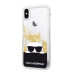 Karl Lagerfeld Choupette Sunglasses Glitter Hard Case - дизайнерски кейс с висока защита за iPhone XS, iPhone X (черен) 1