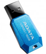 Adata 16GB DashDrive™ UV100 Slim Bevelled USB Flash Drive - флаш памет за преносими компютри 16GB (син)