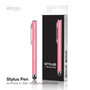 Elago Stylus Pen - писалка за iPhone, iPod, iPad, Samsung и мобилни устройства (розов)