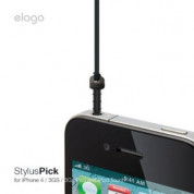 Elago Multiuse Stylus - писалка, почистващ пад и перо за китара за iPhone, iPad, iPod и Galaxy Tab 1