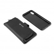 4smarts Ultimag 2in1 Flip Wallet and Car Case - кожен калъф и кейс с магнитно захващане за iPhone XS, iPhone X (черен) 3