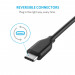 Anker Powerline USB-A to USB-C 3.0 0.9m - бърз и издръжлив кабел за зареждане на устройства с USB-C (0.9 м) (черен) 2