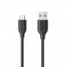 Anker Powerline USB-A to USB-C 3.0 0.9m - бърз и издръжлив кабел за зареждане на устройства с USB-C (0.9 м) (черен) 1