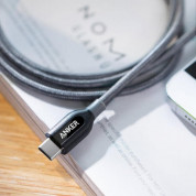 Anker Powerline+ USB-C to USB-C 2.0 0.9m - бърз и издръжлив USB-C към USB-C кабел за устройства с USB-C порт (0.9 м) (сив) 3
