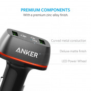 Anker PowerDrive+ 2 Ports Quick Charge 3.0 42W Dual USB Car Charger с PowerIQ - зарядно за кола с два USB изхода и технология за бързо зареждане (черен) 5