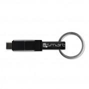 4smarts All in One Charging Set - комплект външна батерия и кабел (ключодържател) за мобилни устройства (черен) 5