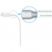 Anker Powerline+ Nylon Lightning cable 1.8m - сертифициран Lightning кабел за iPhone, iPad и iPod с Lightning (1.8 м) (бял) 1