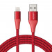 Anker PowerLine+ II USB-A to Lightning Cable - сертифициран (MFi) USB към Lightning кабел за Apple устройства с Lightning порт (180 см) (червен) 1
