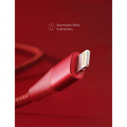 Anker PowerLine+ II USB-A to Lightning Cable - сертифициран (MFi) USB към Lightning кабел за Apple устройства с Lightning порт (180 см) (червен) 4