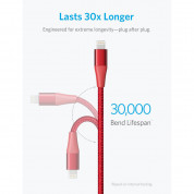 Anker PowerLine+ II USB-A to Lightning Cable (90 cm) (red) 1