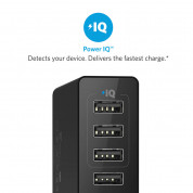 Anker PowerPort 6 Ports (30W) с PowerIQ и VoltageBoost - захранване с 6 x USB изхода за мобилни телефони и таблети (черен)  1