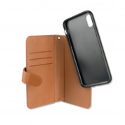 4smarts Ultimag 2in1 Flip Wallet and Car Case - кожен калъф и кейс с магнитно захващане за iPhone XS, iPhone X (кафяв) 3