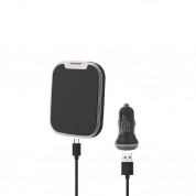 AIRNANO Pad QI Fast Wireless Car Mount - поставка за кола с възможност за безжично зареждане за QI съвместими смартфони (черен) 2