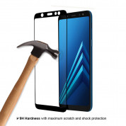 Eiger 3D Glass Edge to Edge Curved Tempered Glass - калено стъклено защитно покритие с извити ръбове за целия дисплея на Samsung Galaxy A6 (2018) (прозрачен) 3