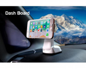 AIRNANO Pad QI Fast Wireless Car Mount - поставка за кола с възможност за безжично зареждане за QI съвместими смартфони (бял) 1