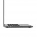 Moshi iGlaze Case - матиран предпазен кейс за MacBook Pro 13 Touch Bar (черен-прозрачен) 3