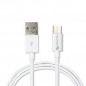 4smarts Basic LinkCord Type-C Data Cable - USB-C кабел за мобилни устройства (100 см) (бял)