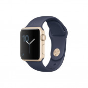 Apple Sport Band - S/M & M/L for Apple Watch 42mm, 44mm (midnight blue) (reconditioned) (Apple Box)