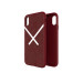 Adidas XbyO Or Moulded Case - поликарбонатов кейс с TPU рамка за iPhone XS, iPhone X (червен) 5
