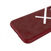 Adidas XbyO Or Moulded Case - поликарбонатов кейс с TPU рамка за iPhone XS, iPhone X (червен) 5