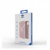 Adidas XbyO Or Moulded Case - поликарбонатов кейс с TPU рамка за iPhone XS, iPhone X (розов) 8