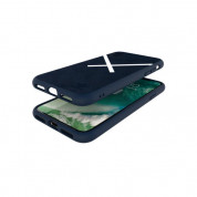 Adidas XbyO Or Moulded Case - поликарбонатов кейс с TPU рамка за iPhone XS, iPhone X (син) 4