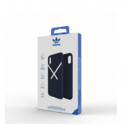 Adidas XbyO Or Moulded Case - поликарбонатов кейс с TPU рамка за iPhone XS, iPhone X (син) 8