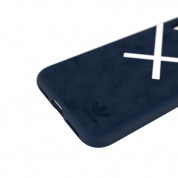 Adidas XbyO Or Moulded Case - поликарбонатов кейс с TPU рамка за iPhone XS, iPhone X (син) 7