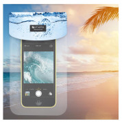 4smarts Copacabana Waterproof Case Beach - универсален водоустойчив калъф за смартфони до 6 инча (син) 3