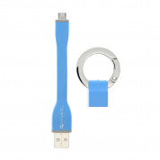 4smarts KeyRing MicroUSB Cable - кабел тип ключодържател за всички устройства с MicroUSB (10 см) (син) 2