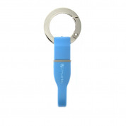 4smarts KeyRing MicroUSB Cable - кабел тип ключодържател за всички устройства с MicroUSB (10 см) (син)