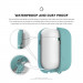 Elago Airpods Waterproof Case - водоустойчив силиконов калъф за Apple Airpods (светлосин) 4