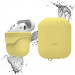 Elago Airpods Waterproof Case - водоустойчив силиконов калъф за Apple Airpods (жълт) 1