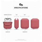 Elago Airpods Waterproof Case - водоустойчив силиконов калъф за Apple Airpods (червен) 6