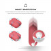 Elago Airpods Waterproof Case - водоустойчив силиконов калъф за Apple Airpods (червен) 5