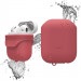 Elago Airpods Waterproof Case - водоустойчив силиконов калъф за Apple Airpods (червен) 1