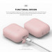 Elago Airpods Waterproof Case - водоустойчив силиконов калъф за Apple Airpods (розов) 3
