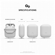 Elago Airpods Waterproof Case - водоустойчив силиконов калъф за Apple Airpods (бял) 6