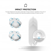 Elago Airpods Waterproof Case - водоустойчив силиконов калъф за Apple Airpods (бял) 4