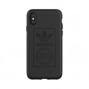 Adidas Originals Snap Case - удароустойчив хибриден кейс за iPhone XS, iPhone X (черен)
